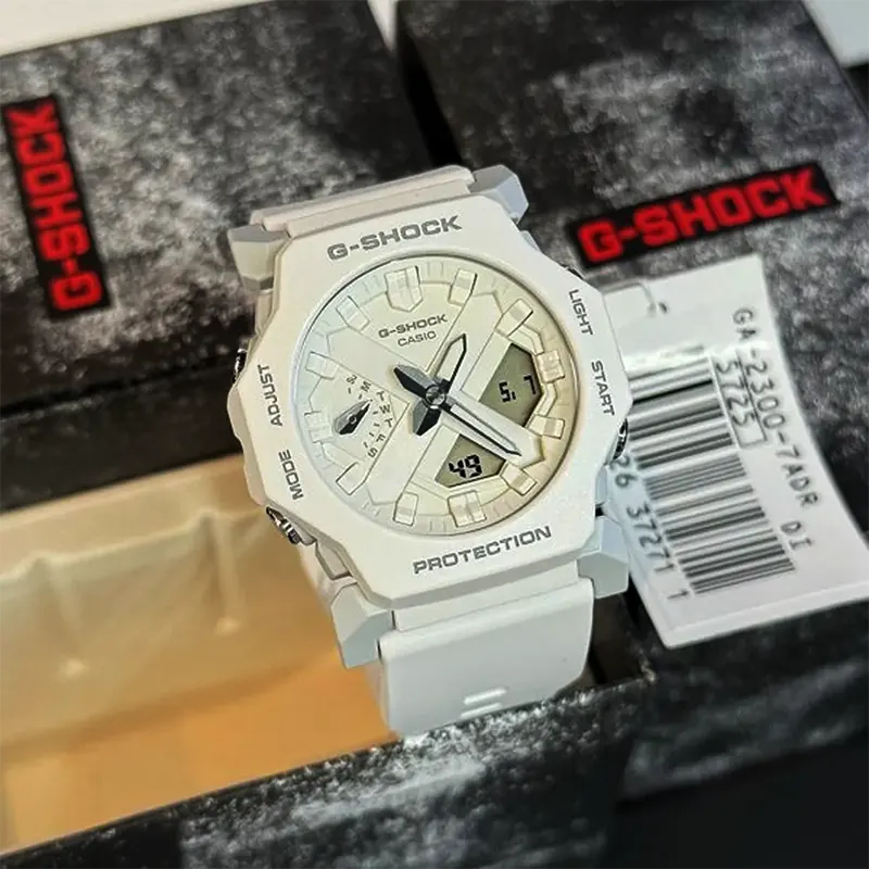 Casio G-Shock White Dial Analog Digital Men's Watch-  GA-2300-7A